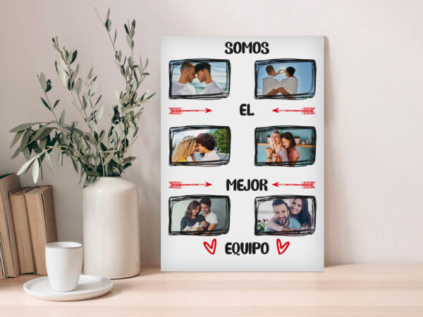 Placa Metacrilato Somos el Mejor Equipo Personalizada