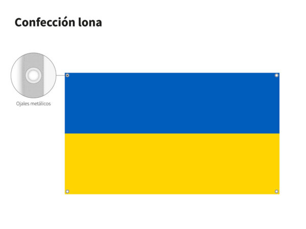 Bandera en Lona de Ucrania