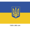 Bandera de Ucrania con Escudo