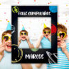 Photocall Cumpleaños Planetas + Cartel Personalizado
