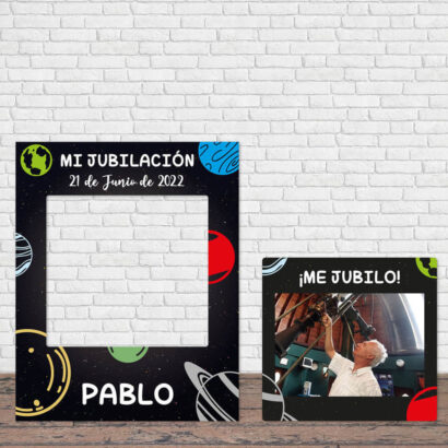 Photocall Jubilación Astrofísico + Cartel Personalizado