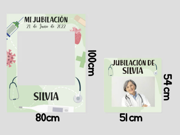 Photocall Jubilación Médico + Cartel Personalizado