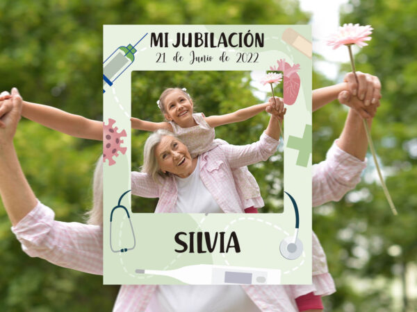 Photocall Jubilación Médico + Cartel Personalizado