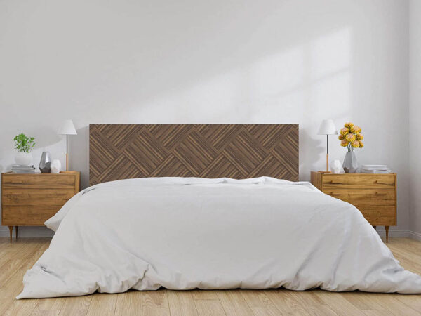 Cabecero Cama Estilo Azulejos Madera