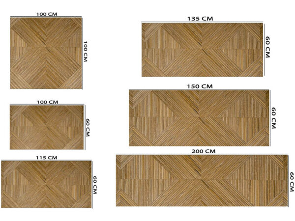 Cabecero Cama Geométrico Madera