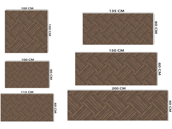 Cabecero Cama Estilo Azulejos Madera