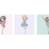Pack Cuadros Infantiles Bailarinas