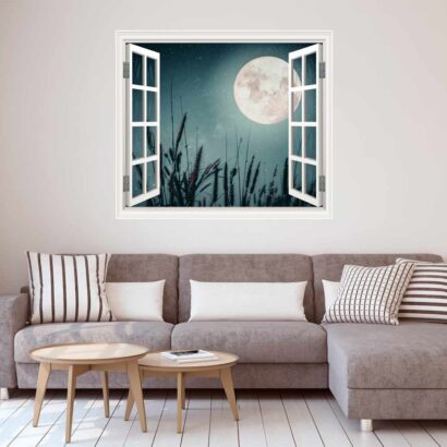 campo con Luna