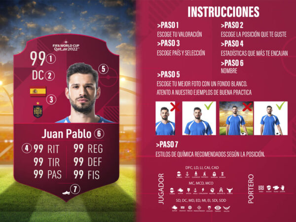 Carta de Fútbol Diseño Mundial