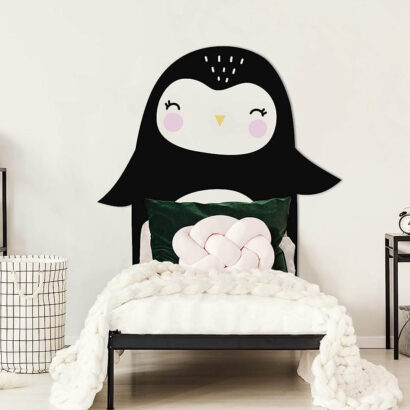 Cabecero Cama Infantil PVC Animales Pingüino