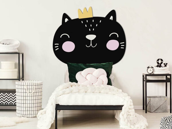 Cabecero Cama Infantil PVC Animales Gato