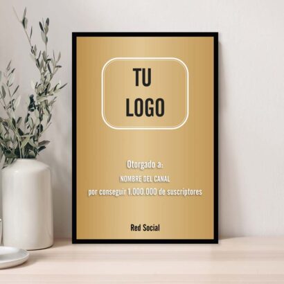 Placa de Suscriptores Personalizada