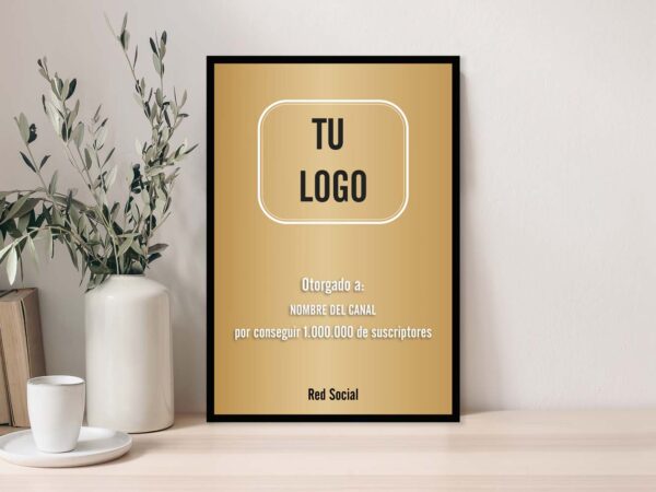 Placa de Suscriptores Personalizada