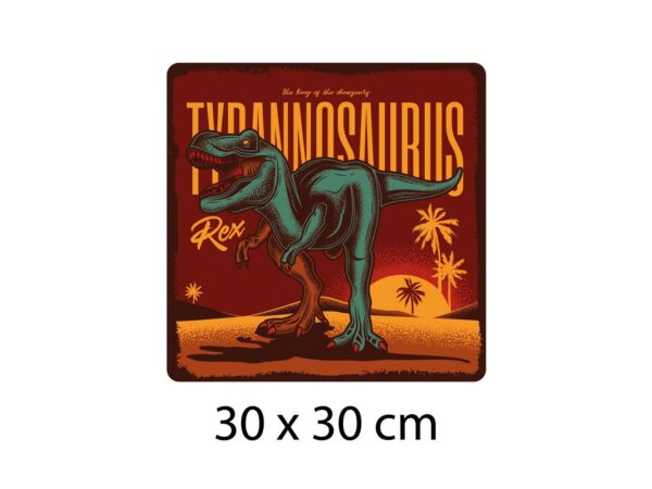 Matrícula Decorativa Tiranosaurio Rex