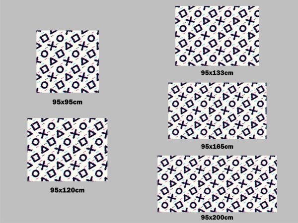 Alfombra Símbolos Gamer Varios Diseños
