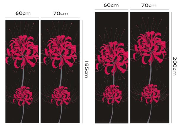 Vinilo Frigorífico Flor Japonesa