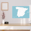 Vinilo para Pared Pizarra Mapa Provincias España