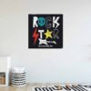 Vinilo decorativo Pared Estrella Rock