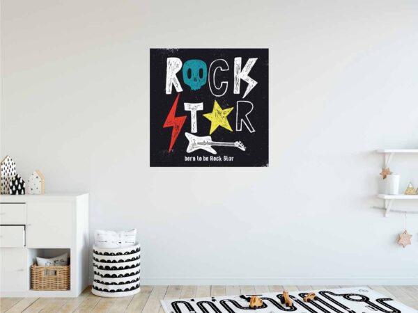 Vinilo decorativo Pared Estrella Rock