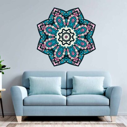 Vinilo decorativo Pared Mandala Floral