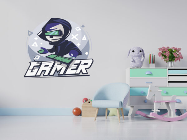Vinilo para Pared Logo Gamer