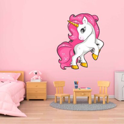 Vinilo decorativo pared unicornio