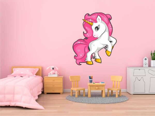 Vinilo decorativo pared unicornio