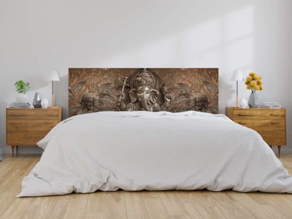 Cabecero Cama PVC Elefante Indio Cobre