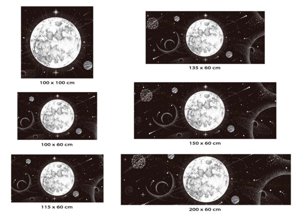 Cabecero Cama PVC Espacio Luna y Estrellas