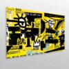 Cabecero Cama PVC Graffiti Amarillo