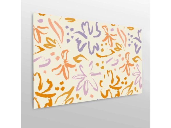 Cabecero Cama PVC Flores Abstractas Modernas