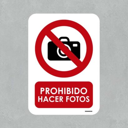 Señal Prohibido Hacer Fotos