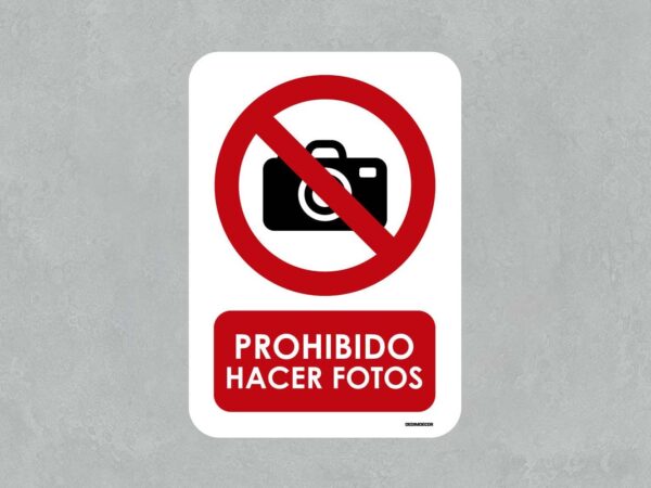 Señal Prohibido Hacer Fotos