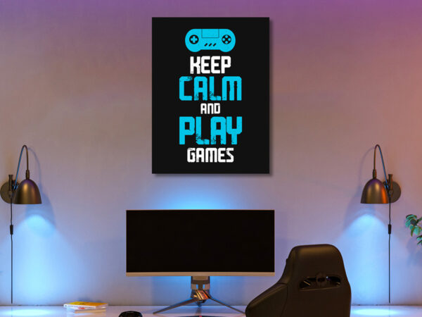 Cuadro Lienzo Gamer Keep Calm