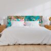 Cabecero Cama PVC Flores Frutas Abstractas