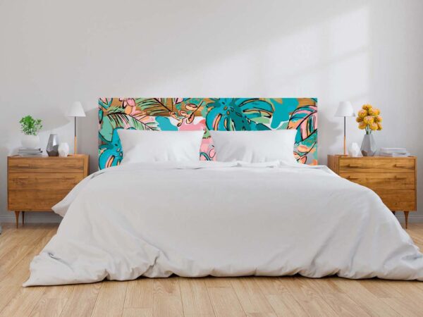 Cabecero Cama PVC Flores Frutas Abstractas