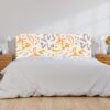 Cabecero Cama PVC Flores Abstractas Modernas