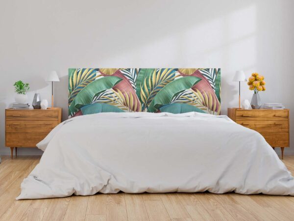 Cabecero Cama PVC Flores Selva Vegetación