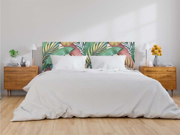 Cabecero Cama PVC Flores Selva Vegetación