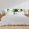 Cabecero Cama PVC Hojas Tropicales Verdes Ruborizadas