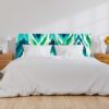 Cabecero Cama PVC Ikat Tonos Verdes