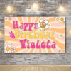 Photocall Hippie Color pastel para Cumpleaños