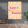 Photocall Hippie Color pastel para Cumpleaños