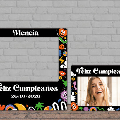Photocall Retro Personalizado para Cumpleaños