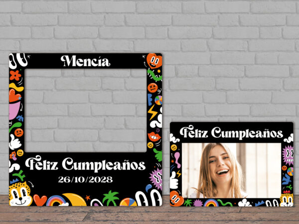 Photocall Retro Personalizado para Cumpleaños