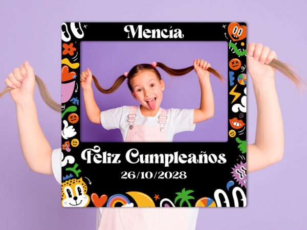 Photocall Retro Personalizado para Cumpleaños