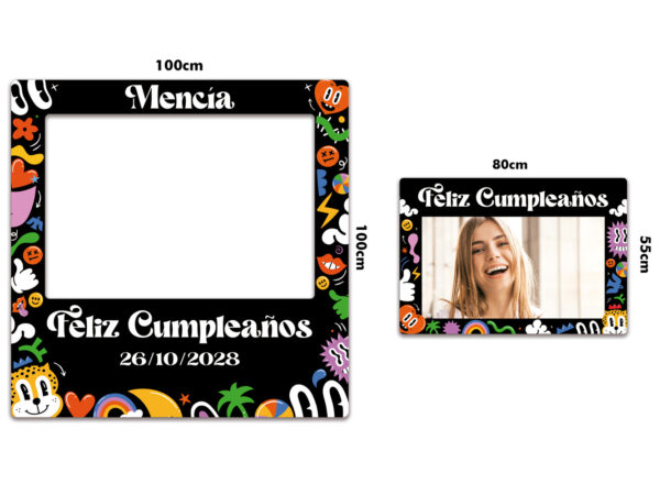 Photocall Retro Personalizado para Cumpleaños