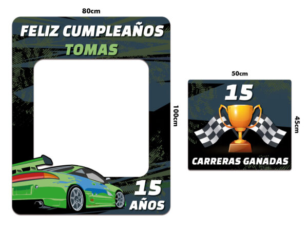 Photocall Coche de Carreras Personalizado