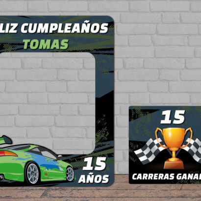 Photocall Coche de Carreras Personalizado