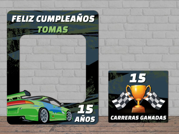 Photocall Coche de Carreras Personalizado